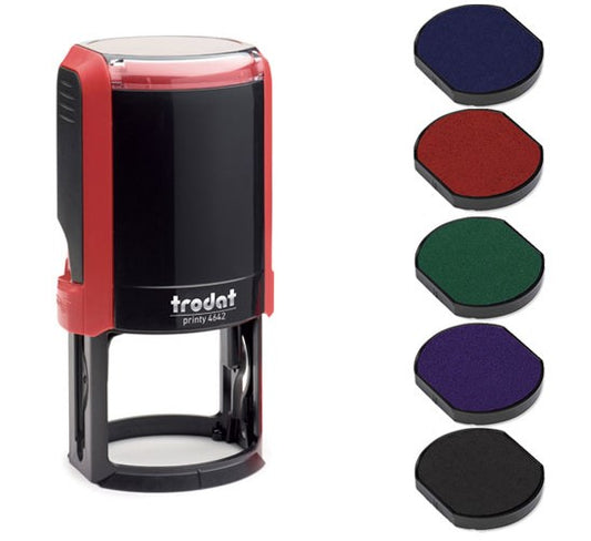 ROUND TRODAT SELF INK RUBBER STAMP