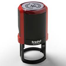 ROUND TRODAT SELF INK RUBBER STAMP