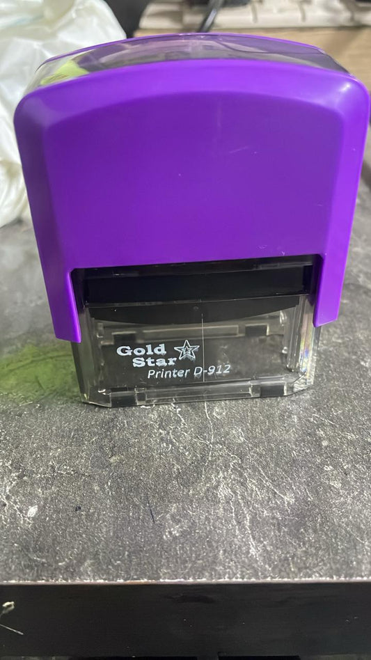 self ink rubber stamp with stamp pad